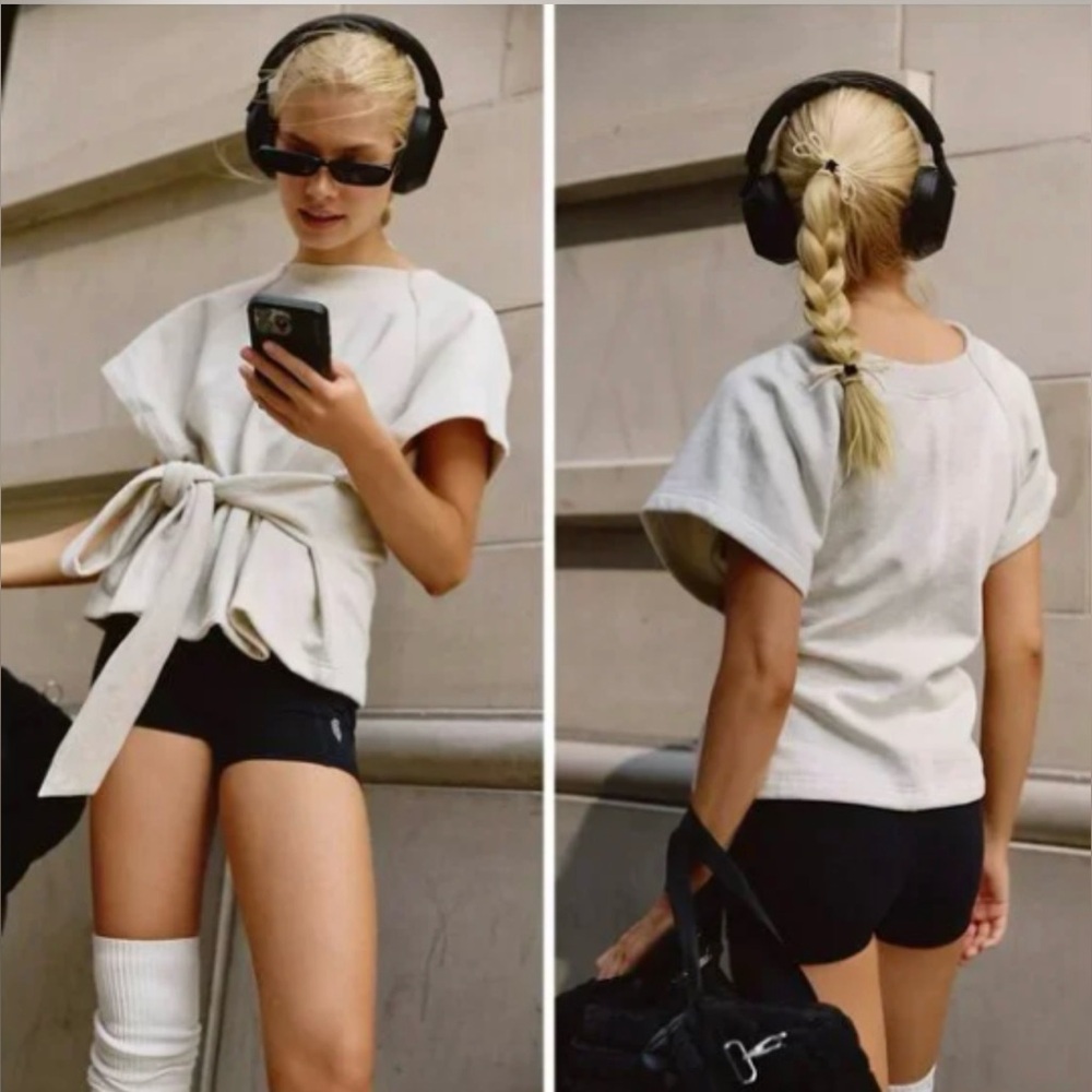 Free People For the Win Tee Oatmeal SMALL